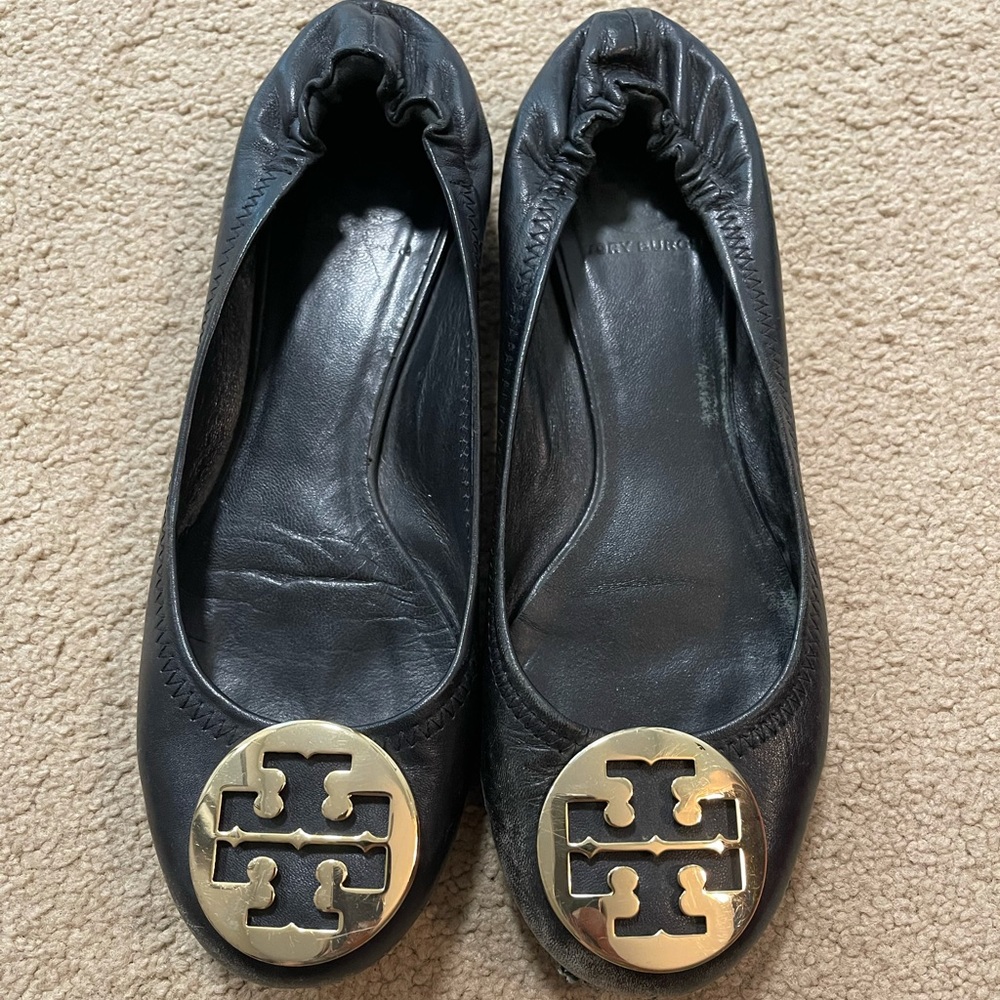 Tory Burch Minnie Travel Leather ballet flat